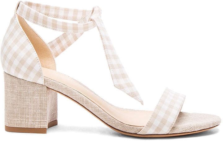 Alexandre Birman Canvas Gingham Clarita Heels