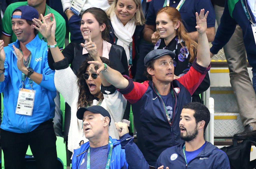 Camila Alves Watching Swimming Finals at Rio Olympics 2016