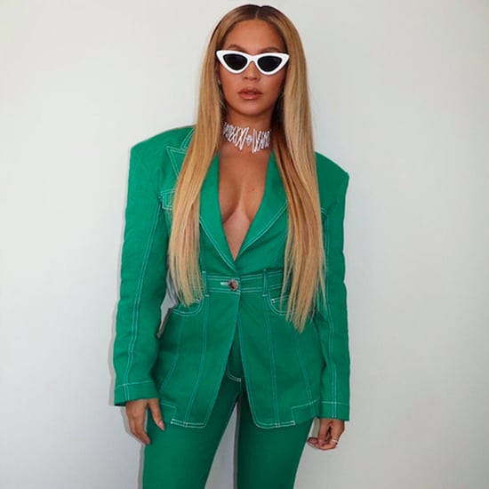 Beyoncé's Green Suit at the 2020 Super Bowl