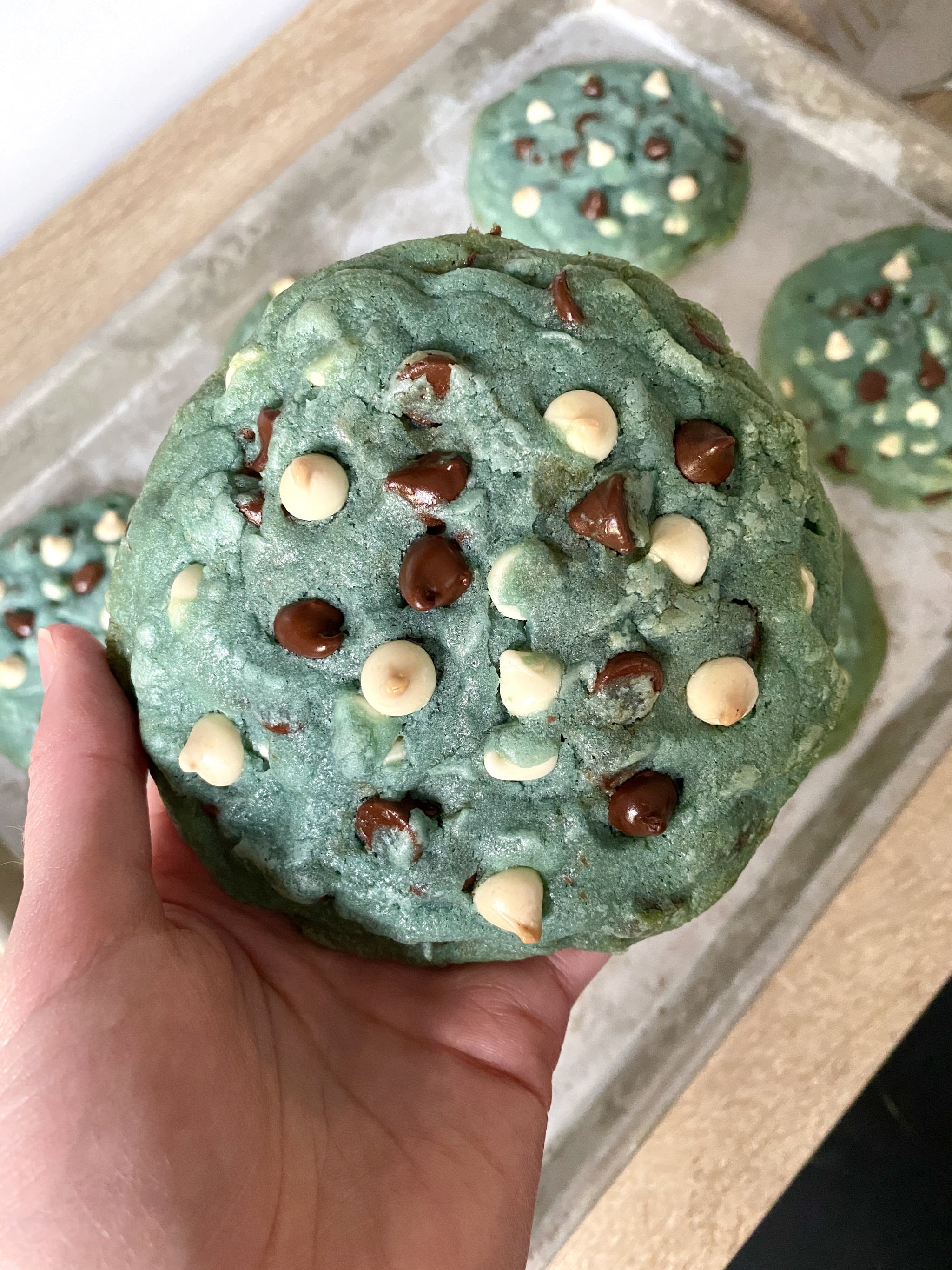 tiktok-s-cookie-monster-chocolate-chip-cookies-recipe-popsugar-food