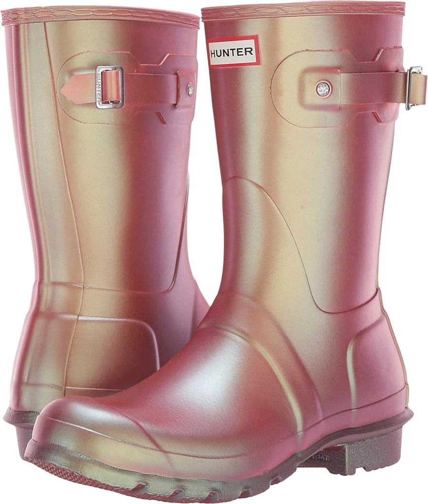hunter iridescent rain boots
