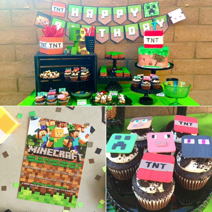 Minecraft Birthday Party Idea Popsugar Family