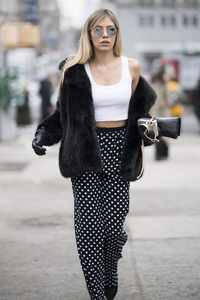 polka dot trousers