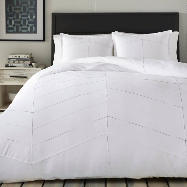 For the Bedroom: White Courtney Duvet Cover Set