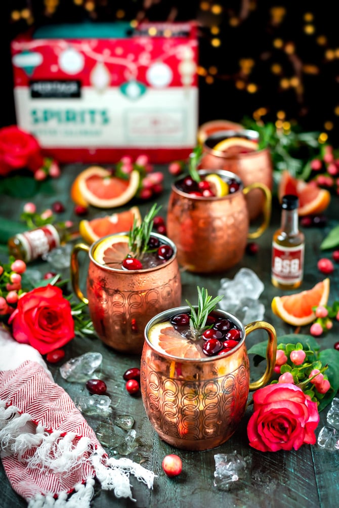 Grapefruit Bourbon Yule Mule