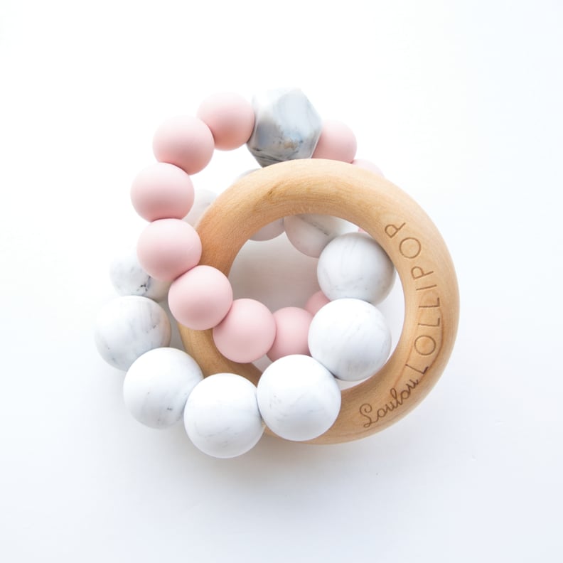 Loulou Lollipop Trinity Silicone and Wood Teether