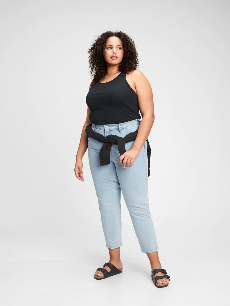 Gap Sky High Rise Mom Jeans With Washwell