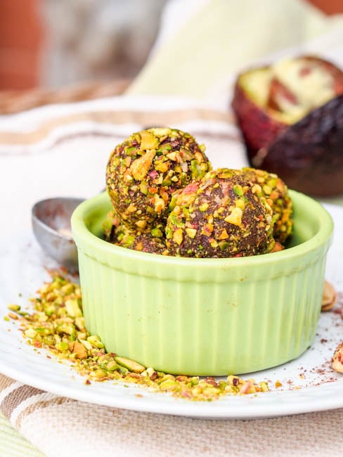 Honey Avocado Truffle With Pistachio