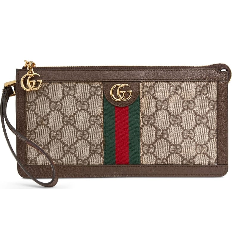 Gucci GG Supreme Canvas Travel Wristlet