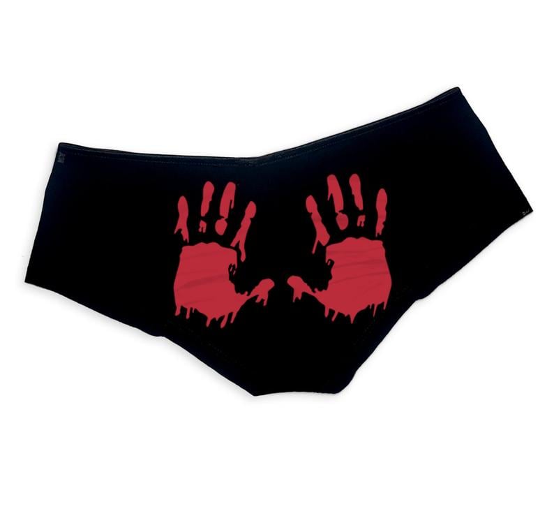 Bloody Hands Panties  These Halloween Undies Will Cause Double