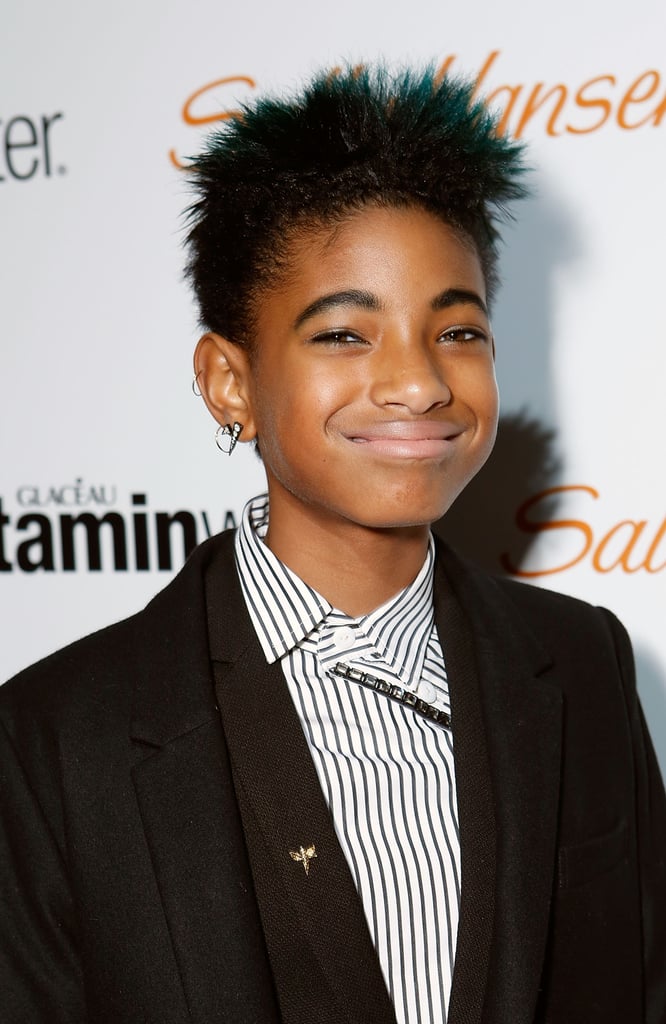 Androgynous spiky hair looks edgy and chic on Willow.