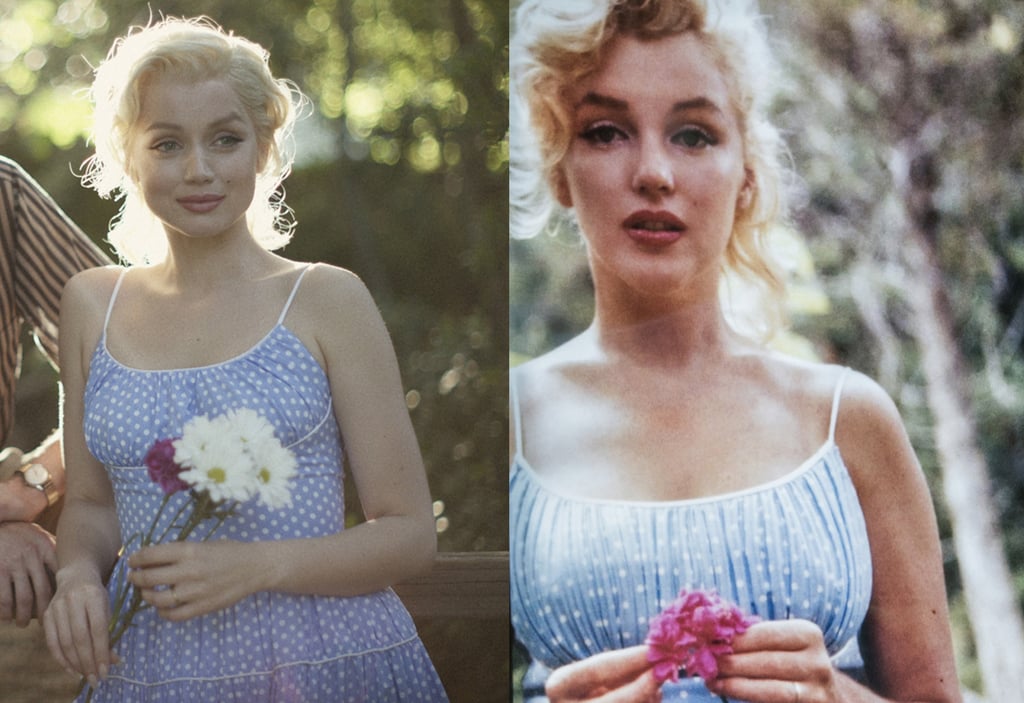 Marilyn Monroe's Blue Polka-Dot Summer Dress