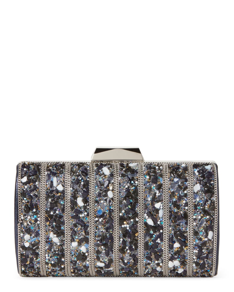 Jessica McClintock Navy Aspen Embellished Convertible Clutch