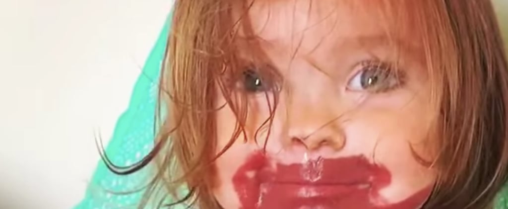 A Little Girl Went to Town on Her Mom's Lipstick, and Wow, May Her Makeup Rest in Peace!
