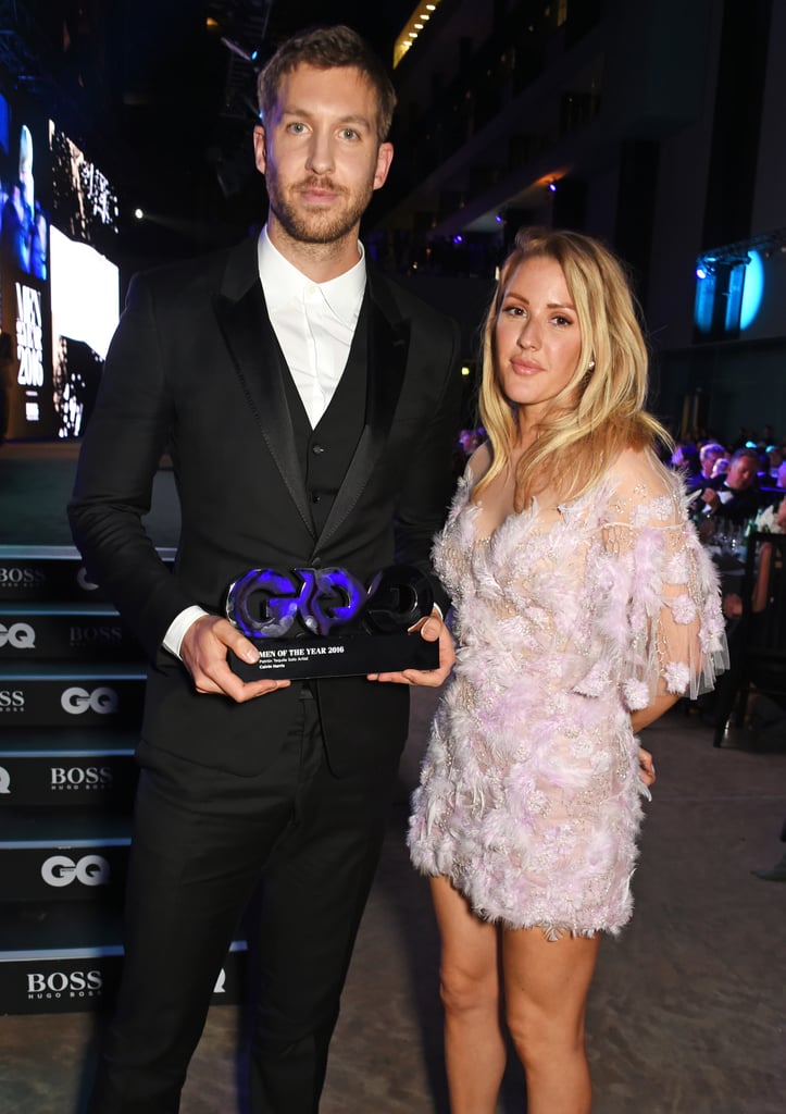 Calvin Harris and Ellie Goulding at GQ Awards September 2016