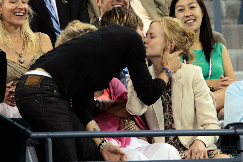 In September 2012, Keith gave Nicole a kiss while they were watching the US Open in NYC.