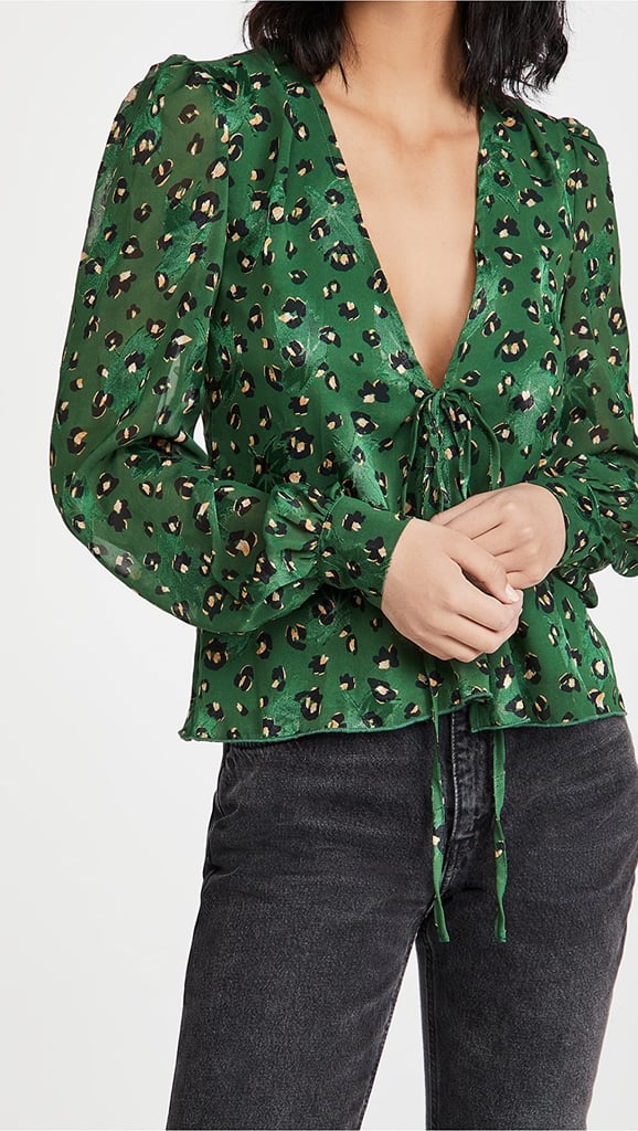 Never Fully Dressed Green Leopard Ada Top