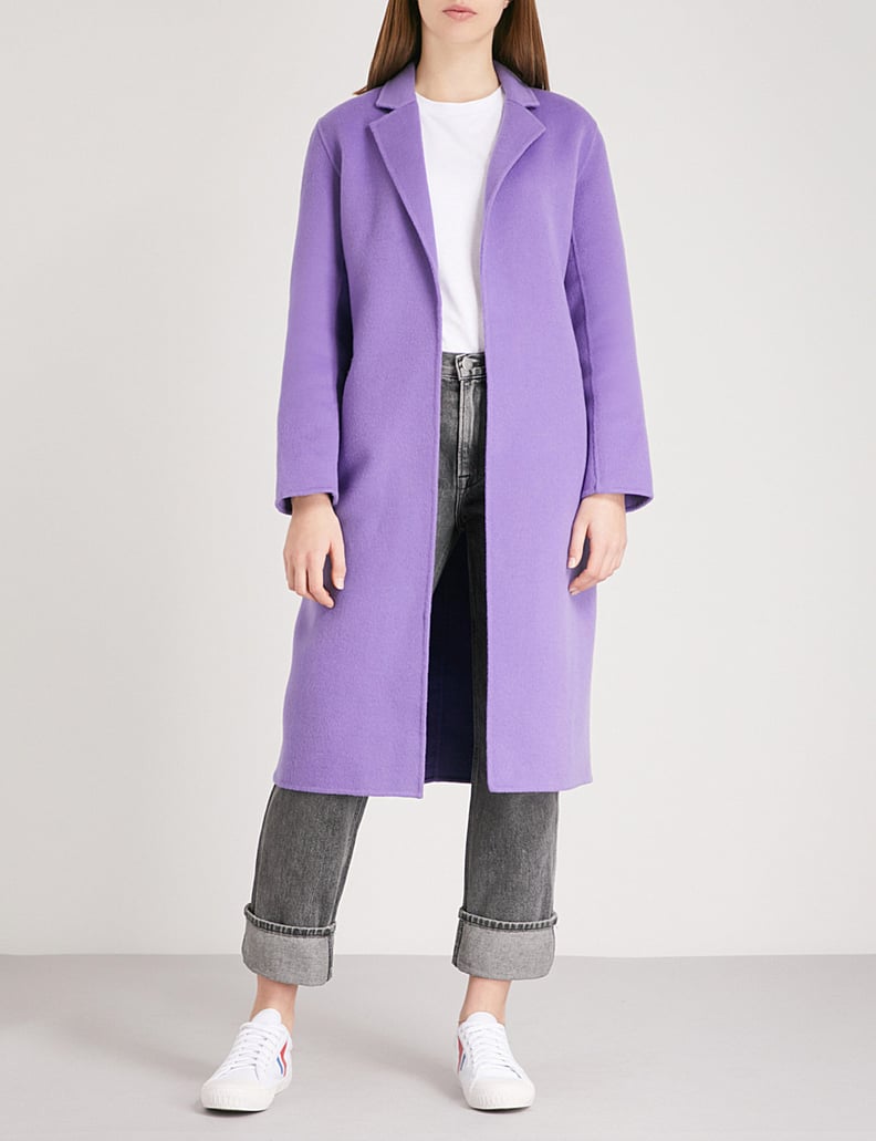 Sandro Longline Wool Coat