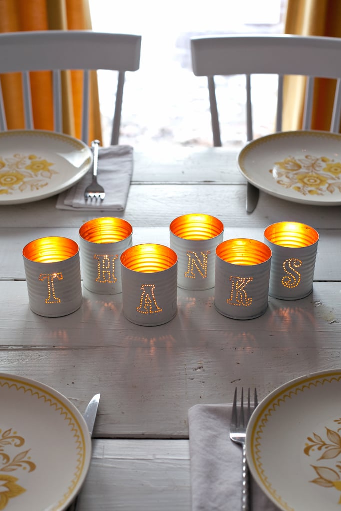 Tin Punched Votive Candles Bohemian Wedding DIYs POPSUGAR Smart