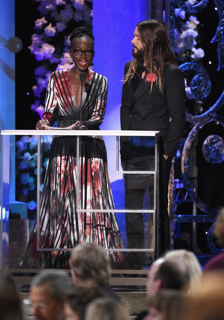 Jared Leto and Lupita Nyong'o at the SAG Awards 2015