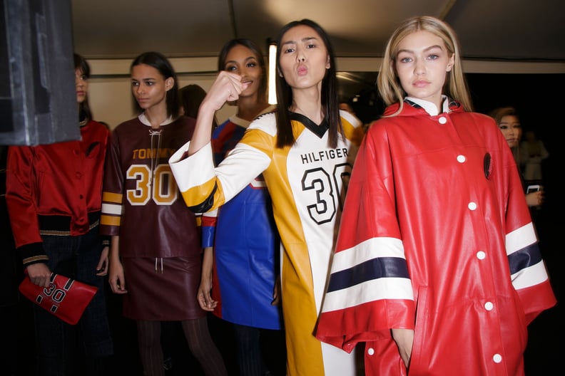 Backstage at Tommy Hilfiger