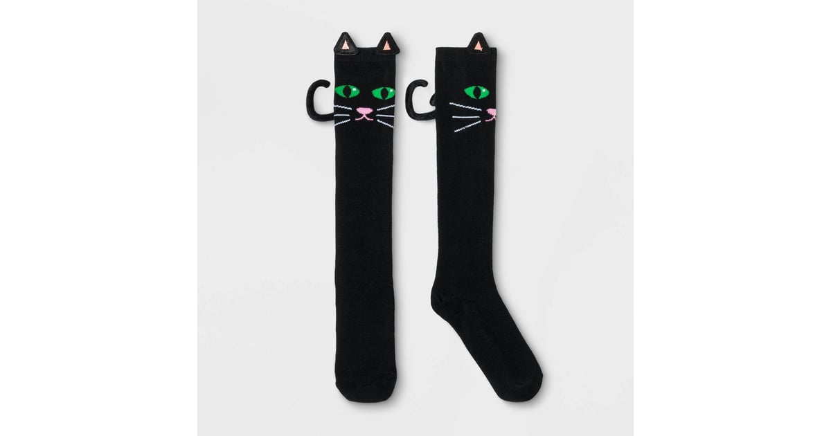 Bioworld 3d Black Cat Knee High Socks Target Just Released A