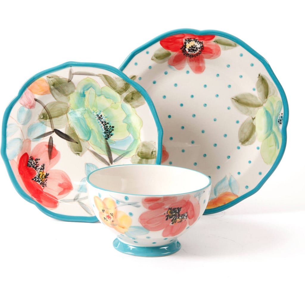 Vintage Bloom 12-Piece Decorated Dinnerware Set
