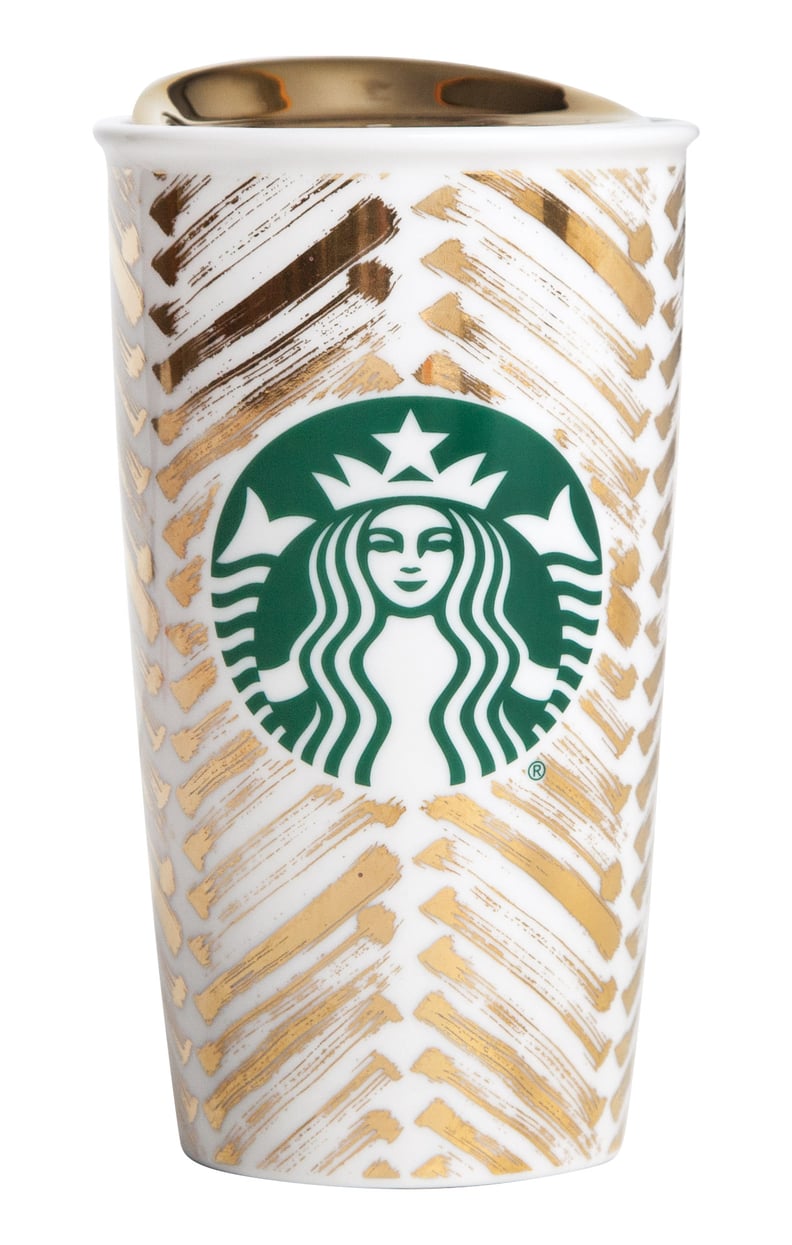 Starbucks® Premium Dot Collection 2015 – Gold Chevron ($30)