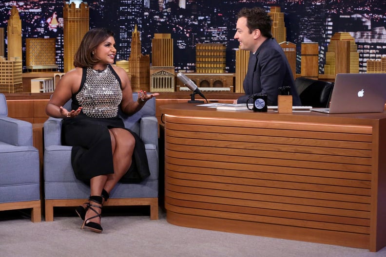 Mindy's David Koma Dress and Rebecca Minkoff Shoes