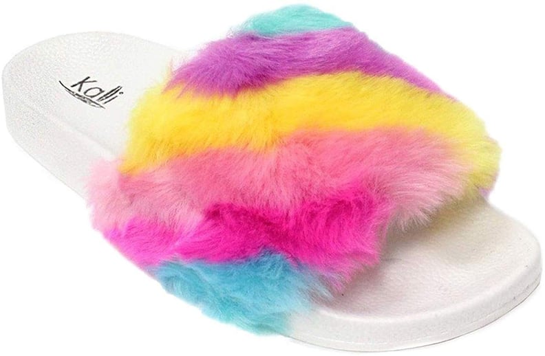 Kali Footwear Women's Faux Fur Soft Slide Slippers