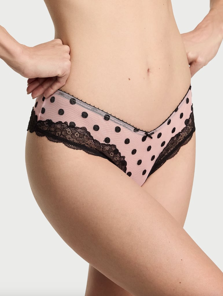 Victoria's Secret Tease Sheer Dot High-Leg Cheeky Panty