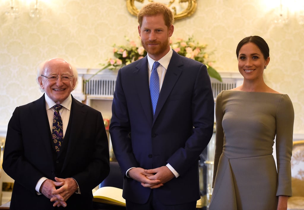 Meghan Markle's Gray Roland Mouret Dress