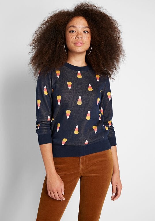 Candy Corn Intarsia Sweater