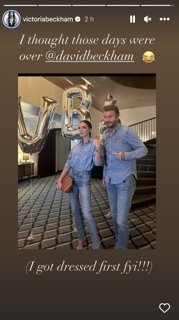 David and Victoria Beckham Wear Double Denim in 2023