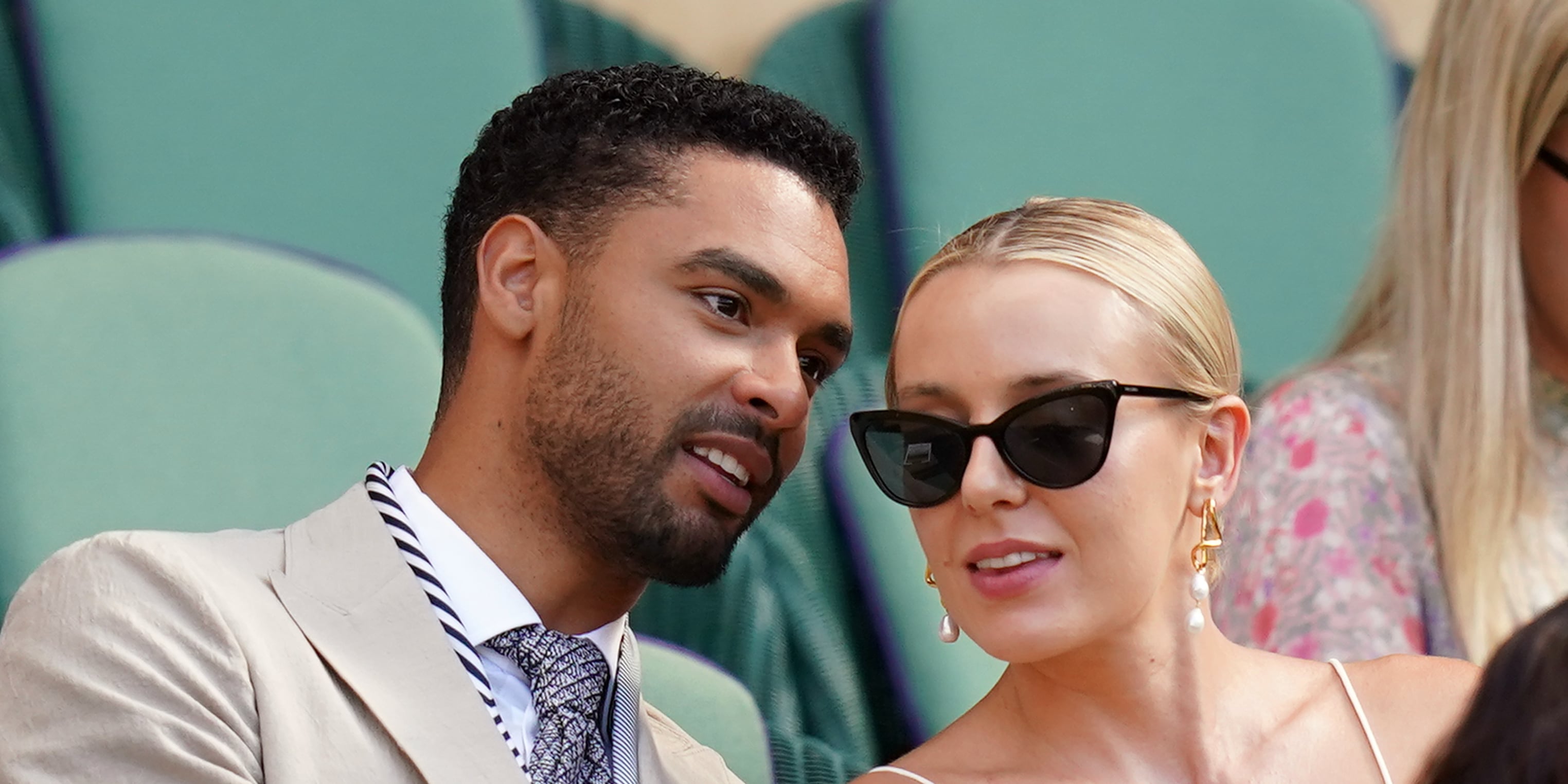 Regé-Jean Page and Girlfriend Emily Brown Attend Wimbledon | POPSUGAR