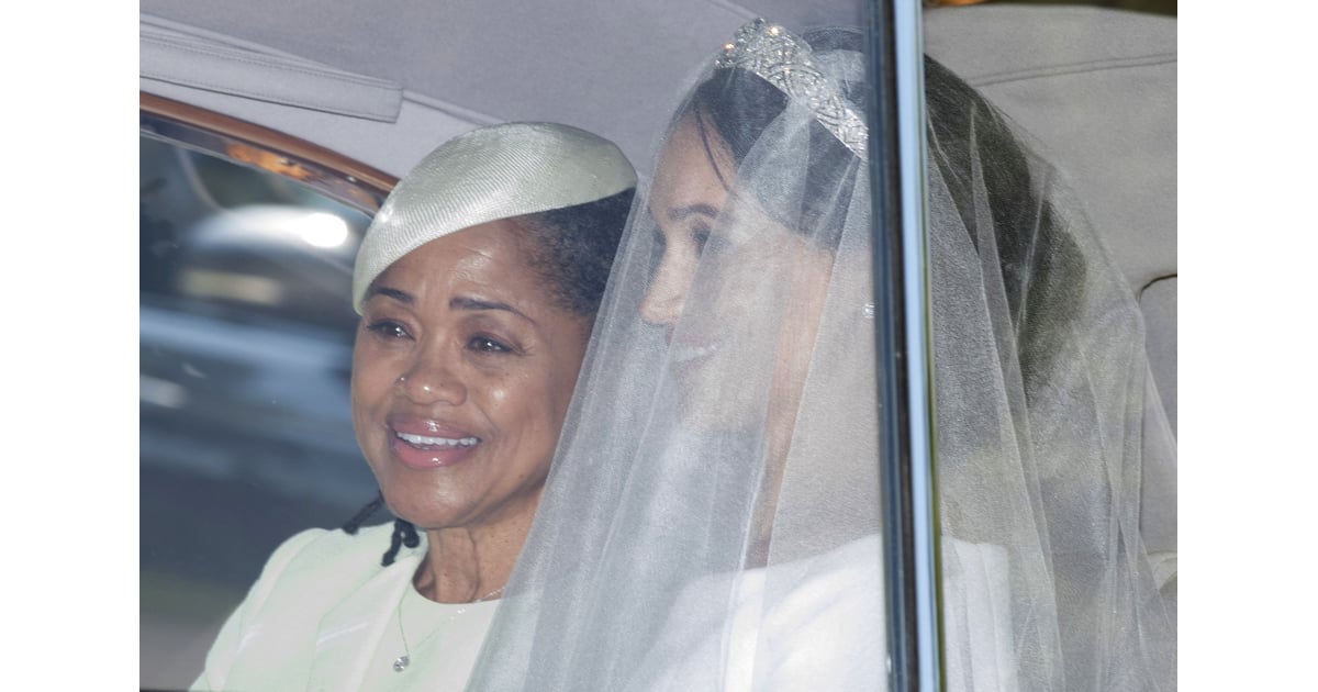 meghan markle mother wedding outfit