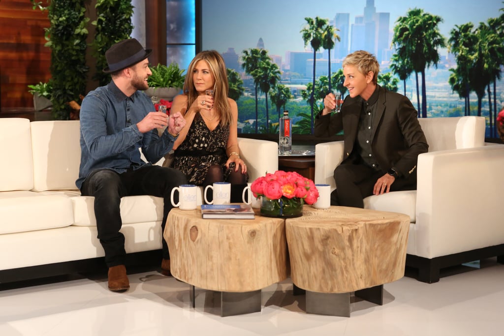 Jennifer Aniston's Chloe Dress on The Ellen DeGeneres Show