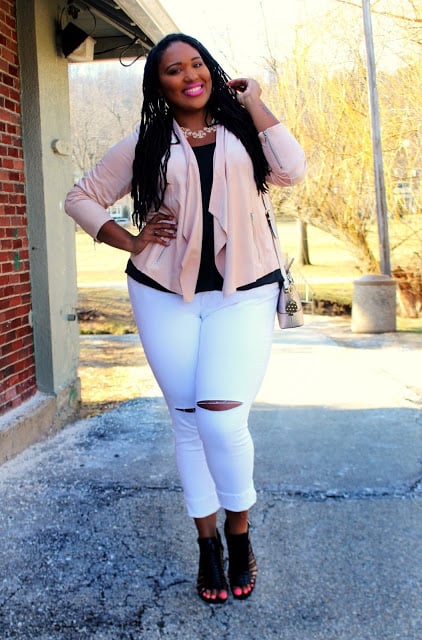 Destructed denim
