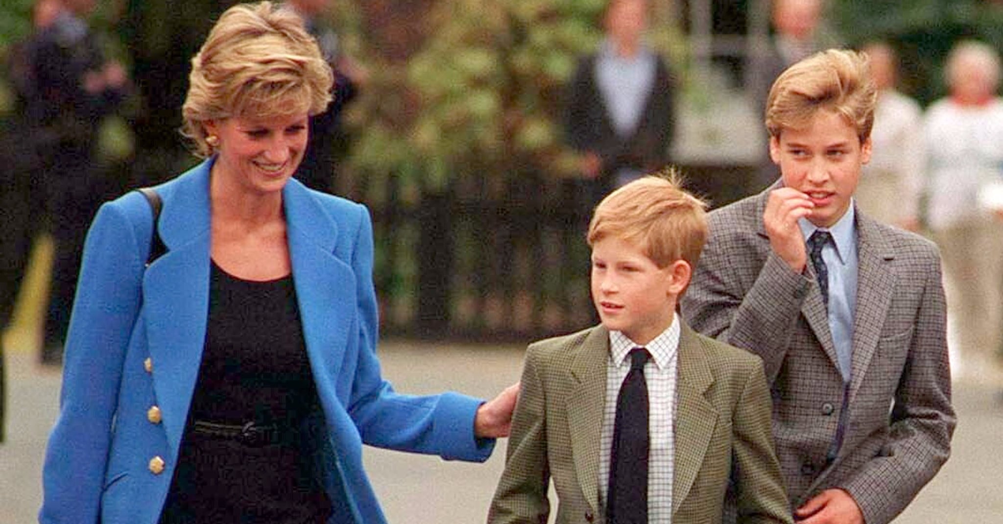 Prince William And Prince Harry Talking About Princess Diana Popsugar Celebrity 