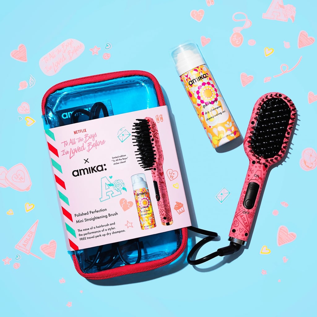 Amika x Netflix To All the Boys I've Loved Before Polished Perfection Mini Straightening Brush Set