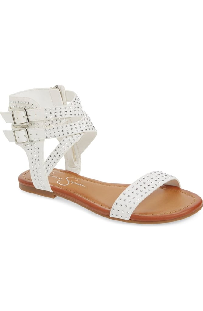 Jessica Simpson Karessa Studded Flat Sandal ($79) | Should I Wear Flip ...