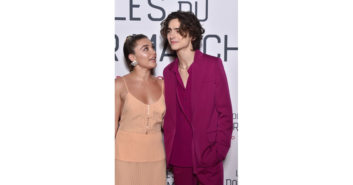 Timothee Chalamet's Raspberry-Colored Suit on the Red Carpet