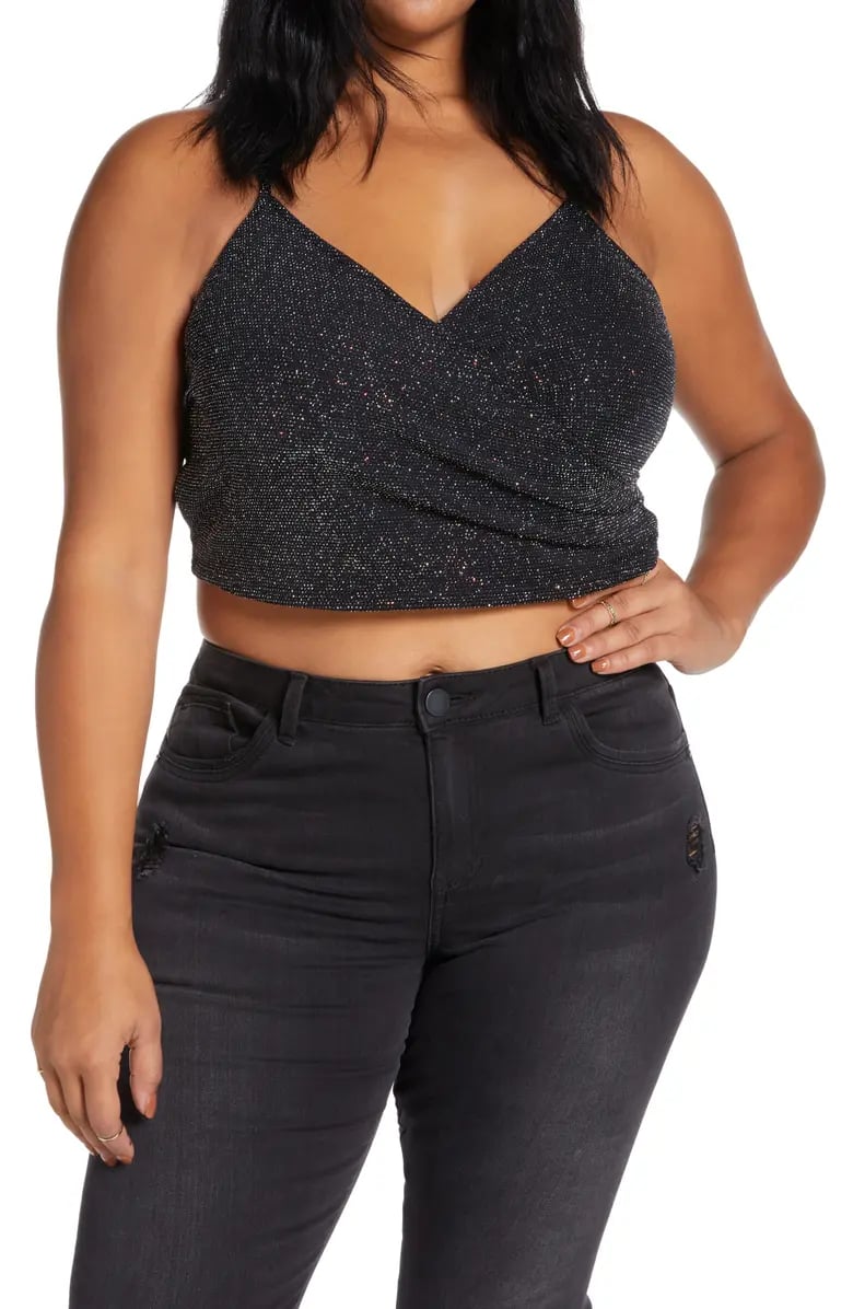 Cute Crop: BP. Glitter Wrap Crop Cami