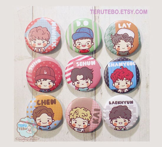 EXO Lucky Ones Pins