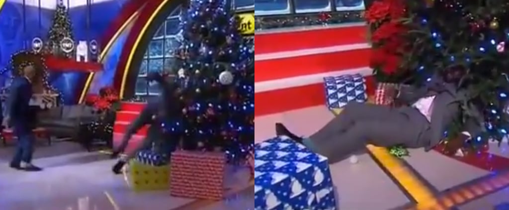Shaq Getting Shoved Into a Christmas Tree | Video