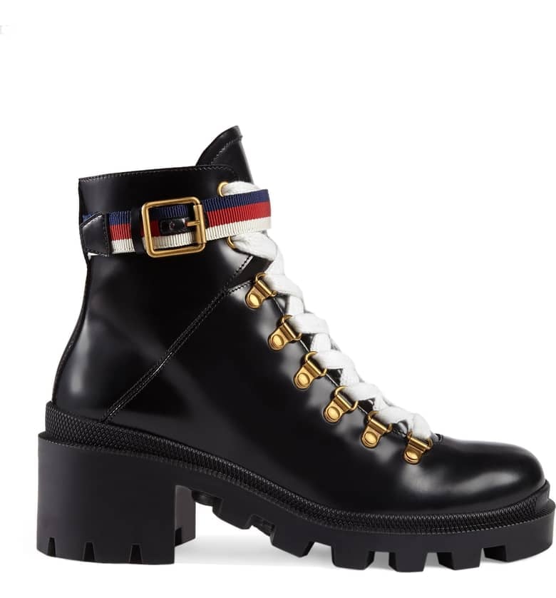 Gucci Trip Lug Sole Combat Boot