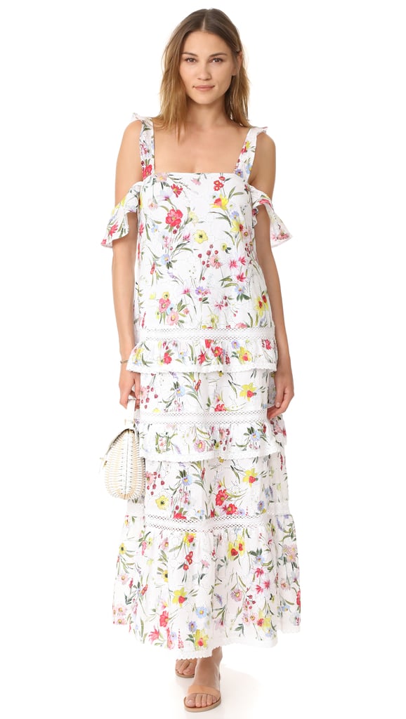 nicholas tiered floral maxi