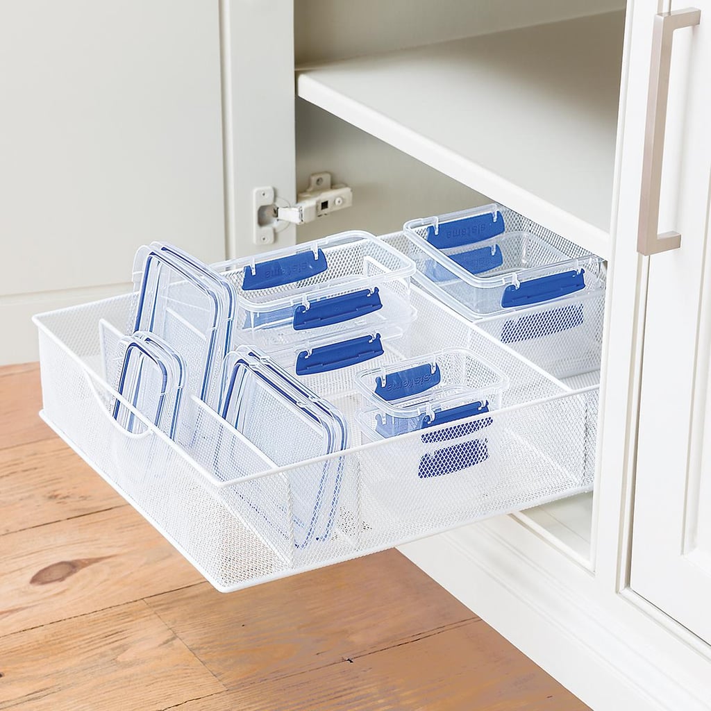 White Mesh Food Storage & Lid Organiser