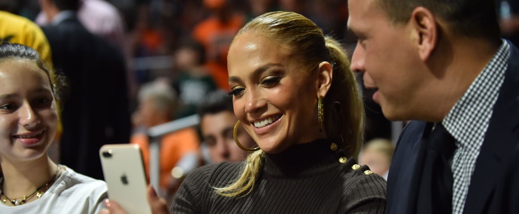 Jennifer Lopez Wearing Black Turtleneck Sweater