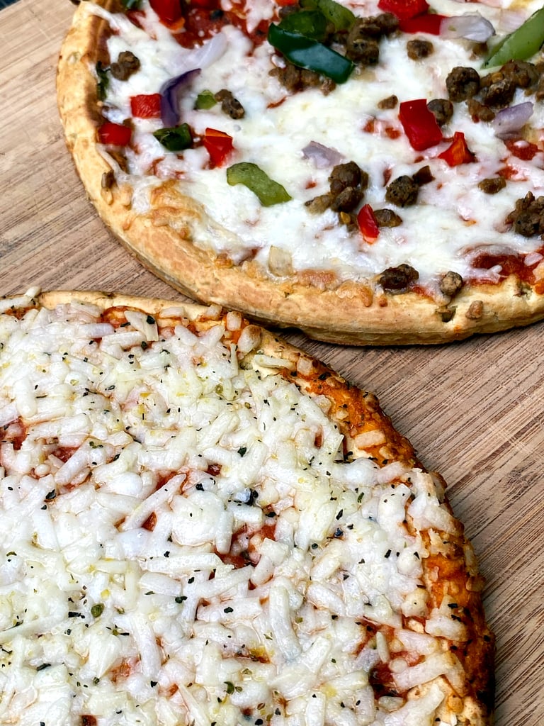 Banza Plant-Based Frozen Pizzas After Cooking
